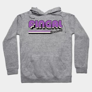 Fingal County Dublin / Retro Style Irish County Design Hoodie